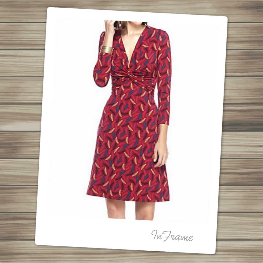Anne Klein Feather Twist Knot Dress